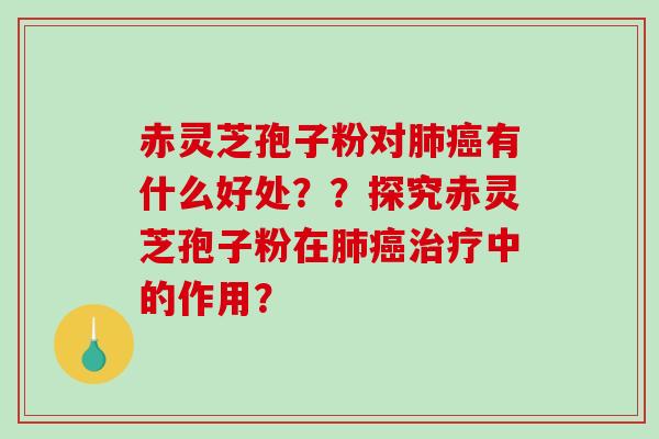 赤灵芝孢子粉对有什么好处??探究赤灵芝孢子粉在中的作用? 赤灵芝孢子粉对有什么好处??探究赤灵芝孢子粉在中的作用?