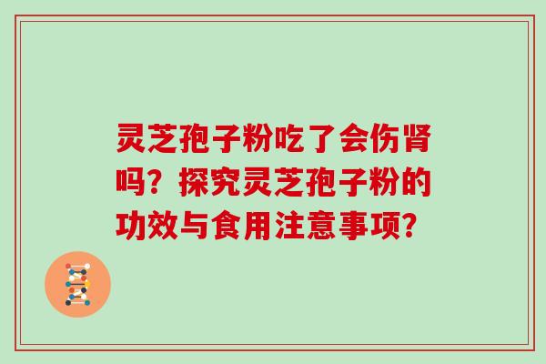 灵芝孢子粉吃了会伤肾吗？探究灵芝孢子粉的功效与食用注意事项？
