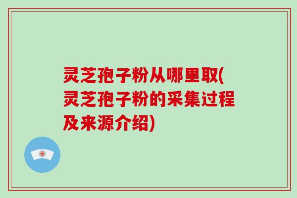 灵芝孢子粉从哪里取(灵芝孢子粉的采集过程及来源介绍)