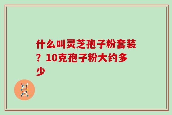 什么叫灵芝孢子粉套装？10克孢子粉大约多少