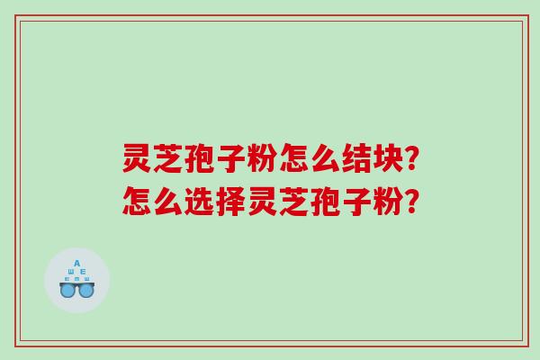 灵芝孢子粉怎么结块？怎么选择灵芝孢子粉？