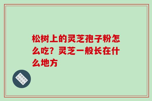 松树上的灵芝孢子粉怎么吃？灵芝一般长在什么地方