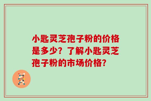 小匙灵芝孢子粉的价格是多少？了解小匙灵芝孢子粉的市场价格？