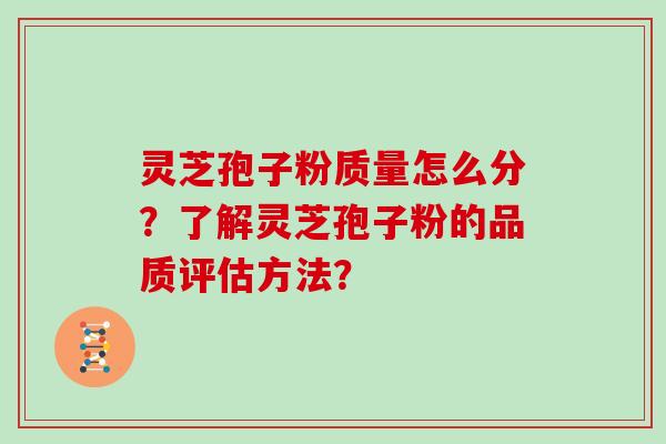 灵芝孢子粉质量怎么分？了解灵芝孢子粉的品质评估方法？