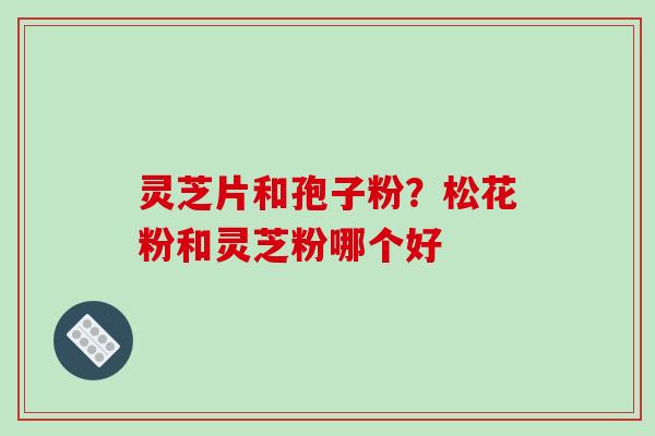 灵芝片和孢子粉？松花粉和灵芝粉哪个好