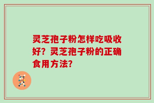 灵芝孢子粉怎样吃吸收好？灵芝孢子粉的正确食用方法？