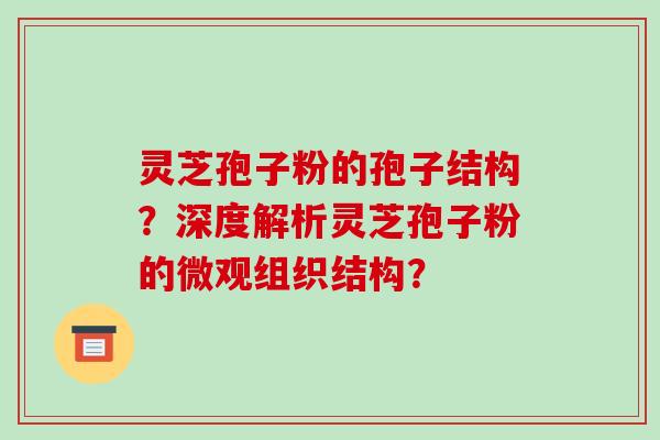 灵芝孢子粉的孢子结构？深度解析灵芝孢子粉的微观组织结构？