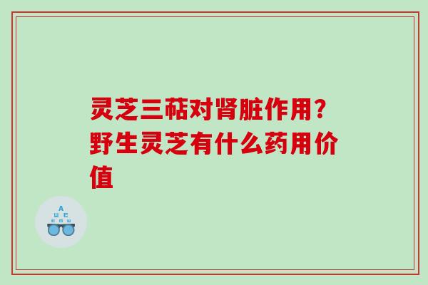 灵芝三萜对脏作用？野生灵芝有什么药用价值