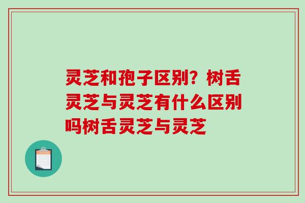 灵芝和孢子区别？树舌灵芝与灵芝有什么区别吗树舌灵芝与灵芝