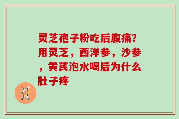 灵芝孢子粉吃后腹痛？用灵芝，西洋参，沙参，黄芪泡水喝后为什么肚子疼