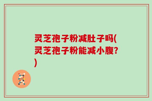 灵芝孢子粉减肚子吗(灵芝孢子粉能减小腹？)