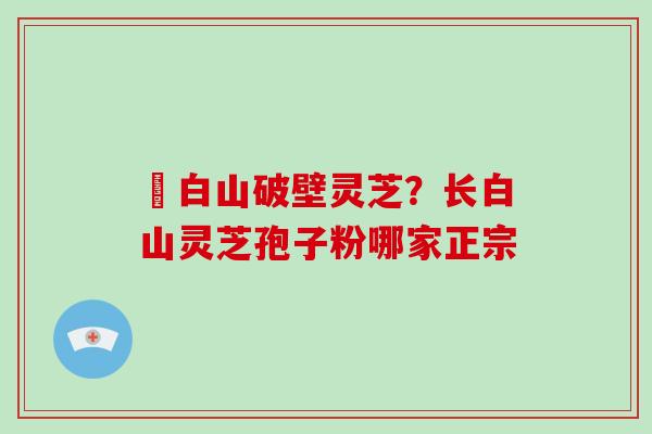 長白山破壁灵芝？长白山灵芝孢子粉哪家正宗