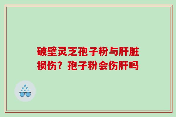 破壁灵芝孢子粉与肝脏损伤？孢子粉会伤肝吗