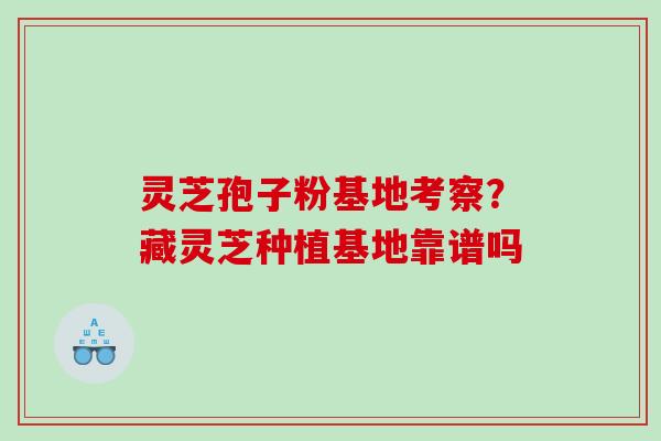 灵芝孢子粉基地考察?藏灵芝种植基地靠谱吗 灵芝孢子粉基地考察?藏灵芝种植基地靠谱吗