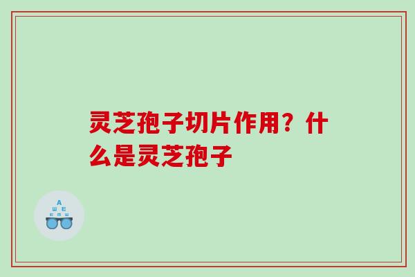 灵芝孢子切片作用?什么是灵芝孢子 灵芝孢子切片作用?什么是灵芝孢子