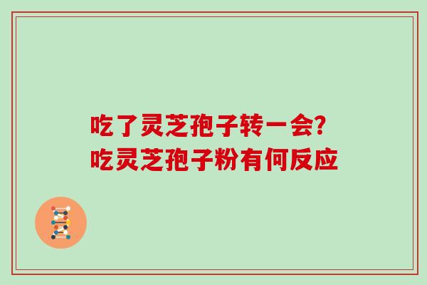 吃了灵芝孢子转一会?吃灵芝孢子粉有何反应 吃了灵芝孢子转一会?吃灵芝孢子粉有何反应
