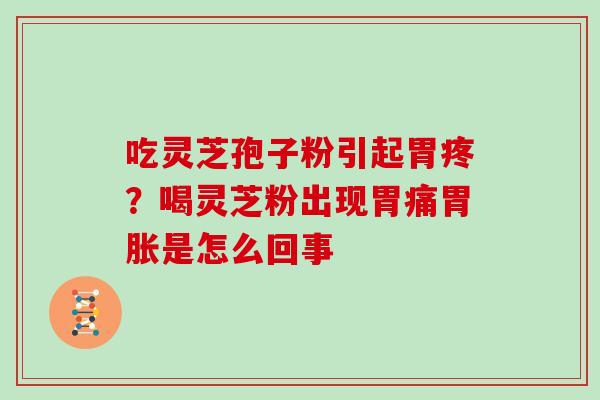 吃灵芝孢子粉引起胃疼？喝灵芝粉出现胃痛胃胀是怎么回事