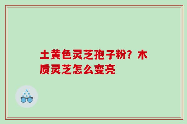 土黄色灵芝孢子粉？木质灵芝怎么变亮
