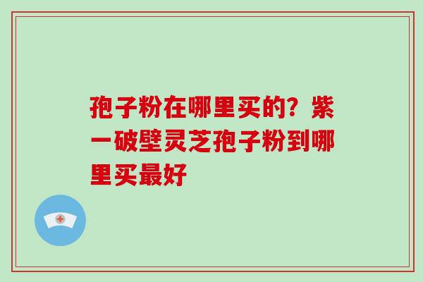 孢子粉在哪里买的?紫一破壁灵芝孢子粉到哪里买好 孢子粉在哪里买的?紫一破壁灵芝孢子粉到哪里买好