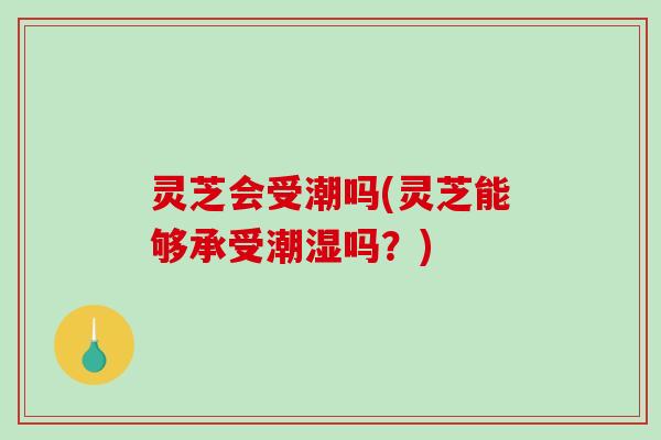灵芝会受潮吗(灵芝能够承受潮湿吗？)