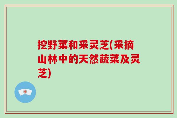 挖野菜和采灵芝(采摘山林中的天然蔬菜及灵芝) 挖野菜和采灵芝(采摘山林中的天然蔬菜及灵芝)