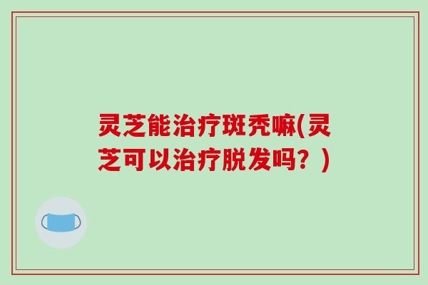 灵芝能斑秃嘛(灵芝可以吗？)