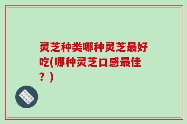 灵芝种类哪种灵芝好吃(哪种灵芝口感佳？)