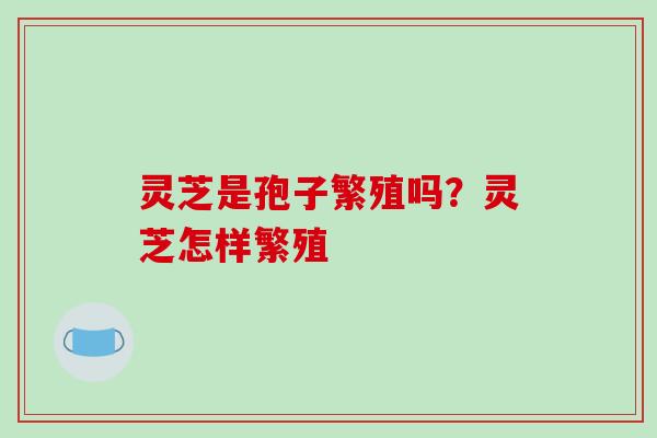 灵芝是孢子繁殖吗？灵芝怎样繁殖