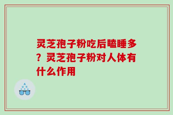 灵芝孢子粉吃后瞌睡多？灵芝孢子粉对人体有什么作用