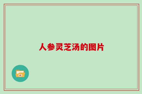 人参灵芝汤的图片 人参灵芝汤的图片
