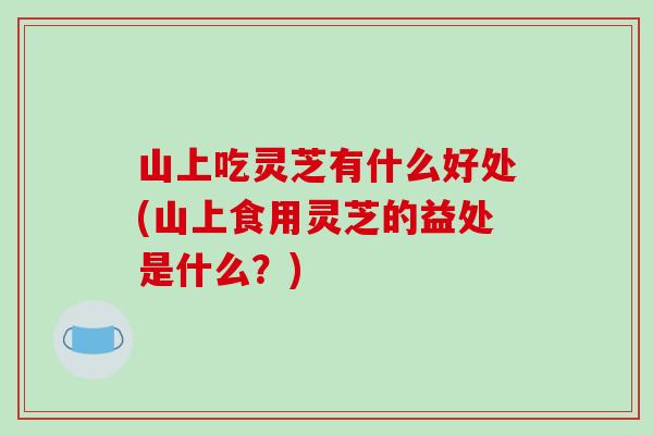 山上吃灵芝有什么好处(山上食用灵芝的益处是什么?) 山上吃灵芝有什么好处(山上食用灵芝的益处是什么?)