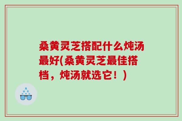 桑黄灵芝搭配什么炖汤好(桑黄灵芝佳搭档，炖汤就选它！)