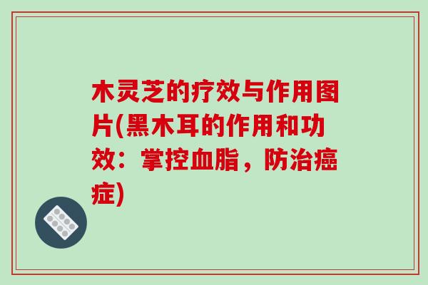木灵芝的疗效与作用图片(黑木耳的作用和功效：掌控，防症)