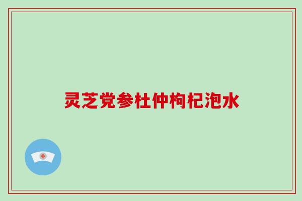 灵芝党参杜仲枸杞泡水