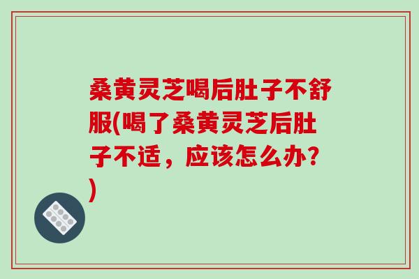 桑黄灵芝喝后肚子不舒服(喝了桑黄灵芝后肚子不适，应该怎么办？)