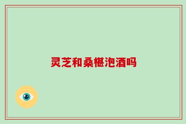 灵芝和桑椹泡酒吗