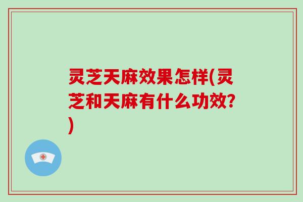 灵芝天麻效果怎样(灵芝和天麻有什么功效？)