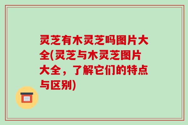 灵芝有木灵芝吗图片大全(灵芝与木灵芝图片大全，了解它们的特点与区别)