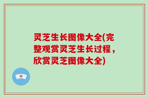 灵芝生长图像大全(完整观赏灵芝生长过程，欣赏灵芝图像大全)