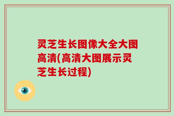 灵芝生长图像大全大图高清(高清大图展示灵芝生长过程)