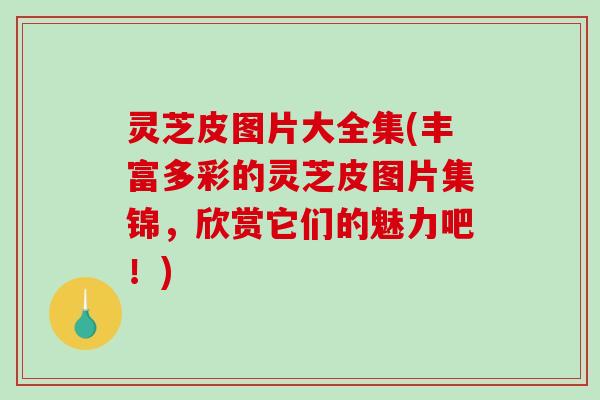 灵芝皮图片大全集(丰富多彩的灵芝皮图片集锦，欣赏它们的魅力吧！)