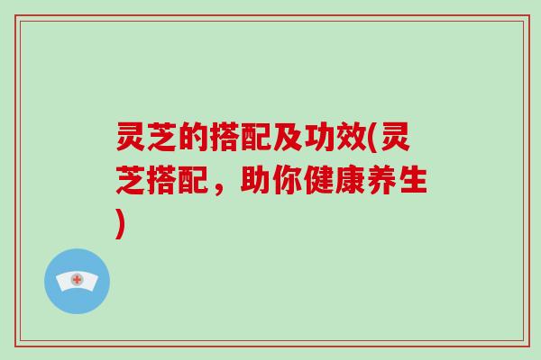 灵芝的搭配及功效(灵芝搭配，助你健康养生)