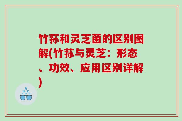 竹荪和灵芝菌的区别图解(竹荪与灵芝：形态、功效、应用区别详解)