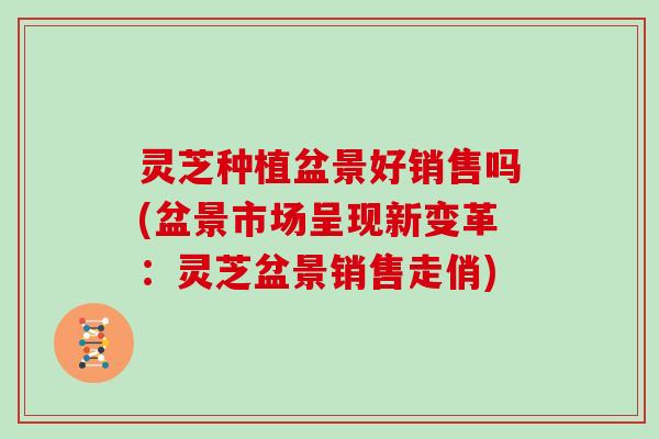 灵芝种植盆景好销售吗(盆景市场呈现新变革：灵芝盆景销售走俏)
