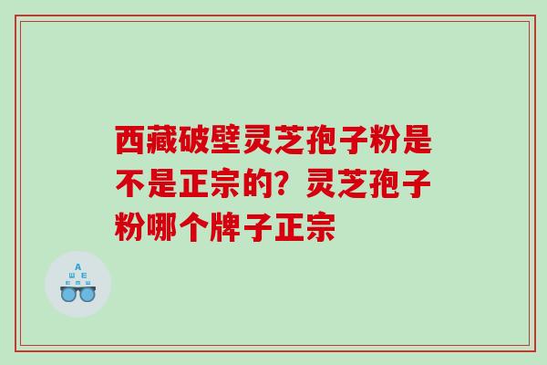 西藏破壁灵芝孢子粉是不是正宗的？灵芝孢子粉哪个牌子正宗