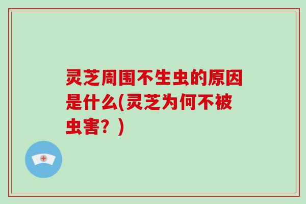 灵芝周围不生虫的原因是什么(灵芝为何不被虫害？)