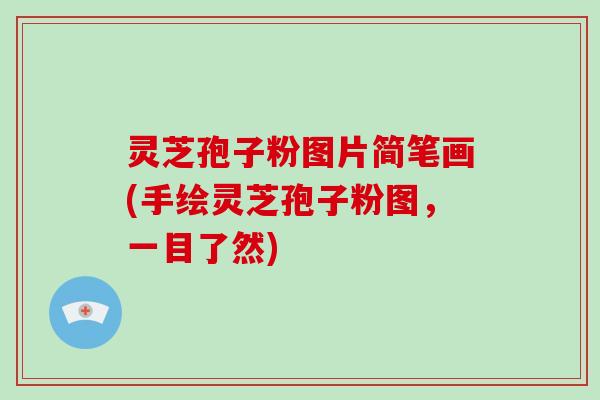 灵芝孢子粉图片简笔画(手绘灵芝孢子粉图，一目了然)