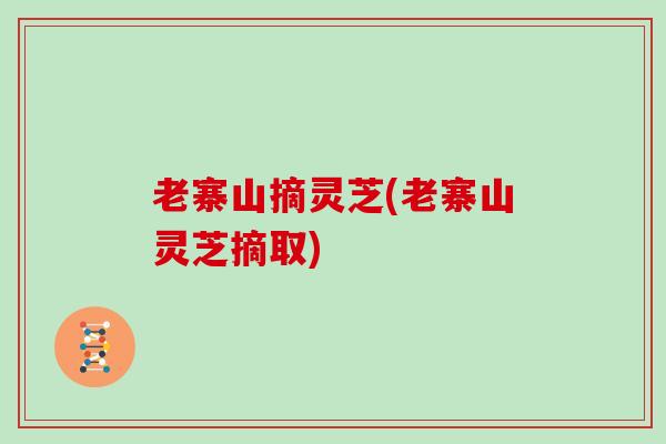 老寨山摘灵芝(老寨山灵芝摘取)