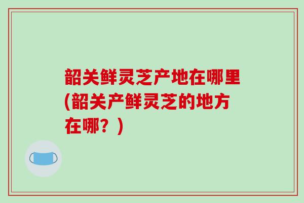 韶关鲜灵芝产地在哪里(韶关产鲜灵芝的地方在哪？)