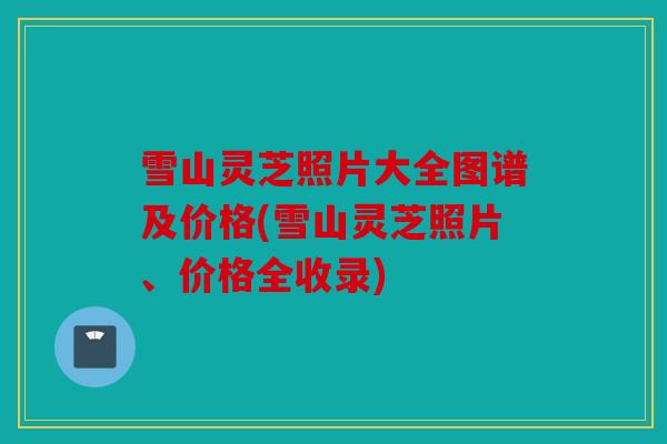 雪山灵芝照片大全图谱及价格(雪山灵芝照片、价格全收录)